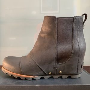 Sorel Lea Wedge - Black, size 9.